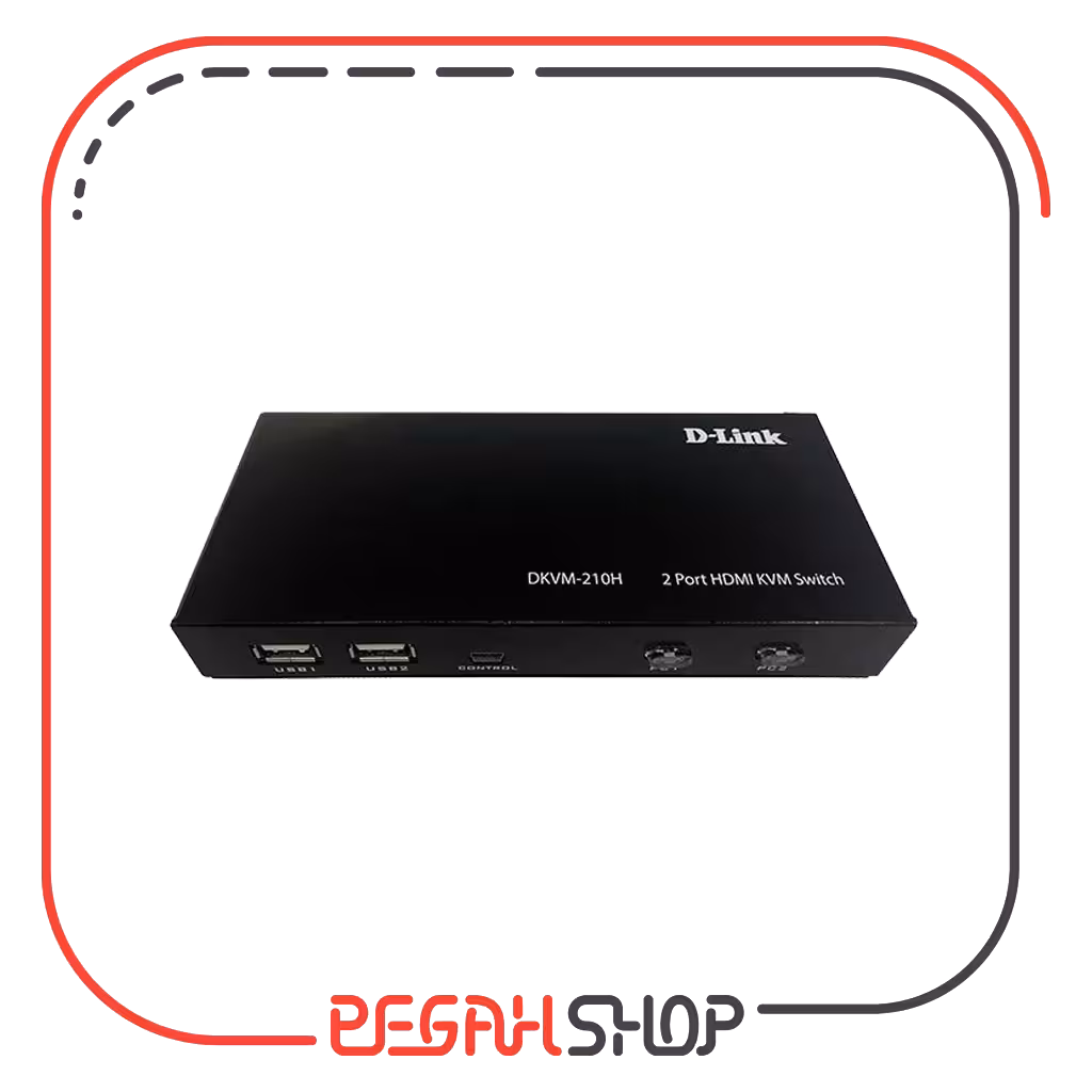 سوییچ 2 پورت KVM برند D-Link مدل DKVM-210H