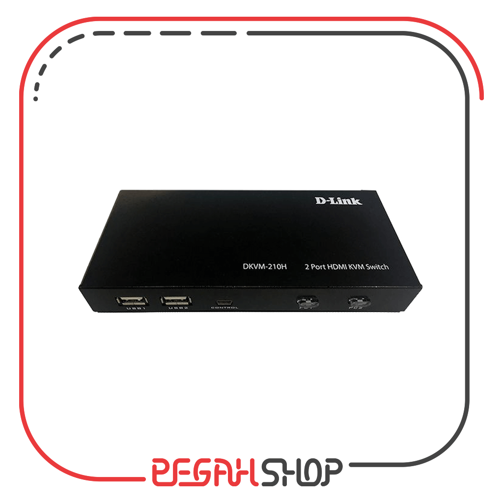 سوییچ 2 پورت KVM برند D-Link مدل DKVM-210H