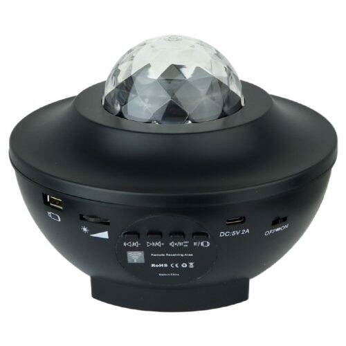 لامپ LED شارژی اسپیکر دار بلوتوثی UFO Crystal Magic Ball 10W