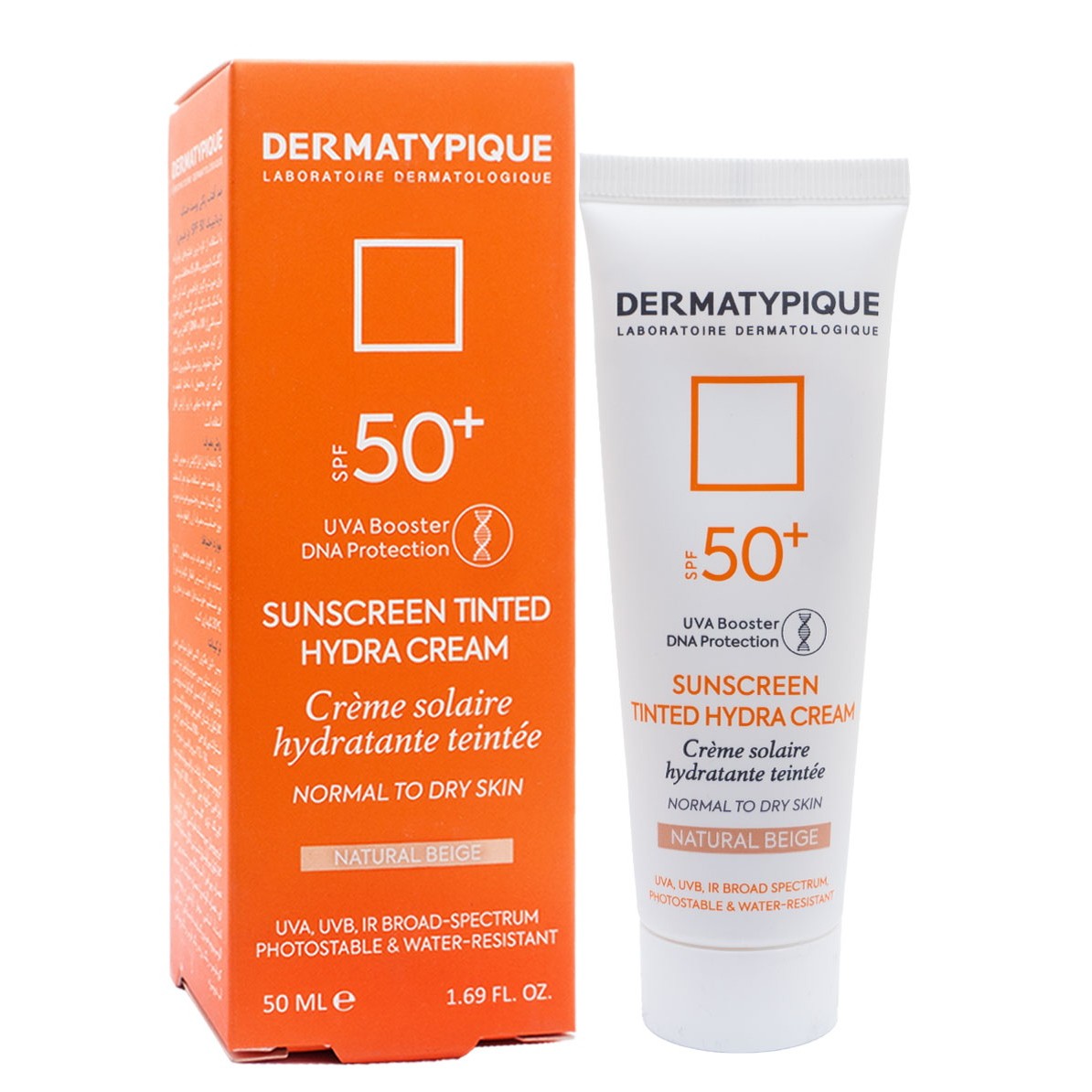 درماتیپیک ضد آفتاب رنگی پوست خشک spf 50 (رز بژ)