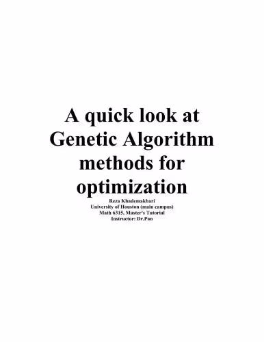 خرید و دانلود نسخه کامل کتاب A quick look at Genetic Algorithm methods for optimization