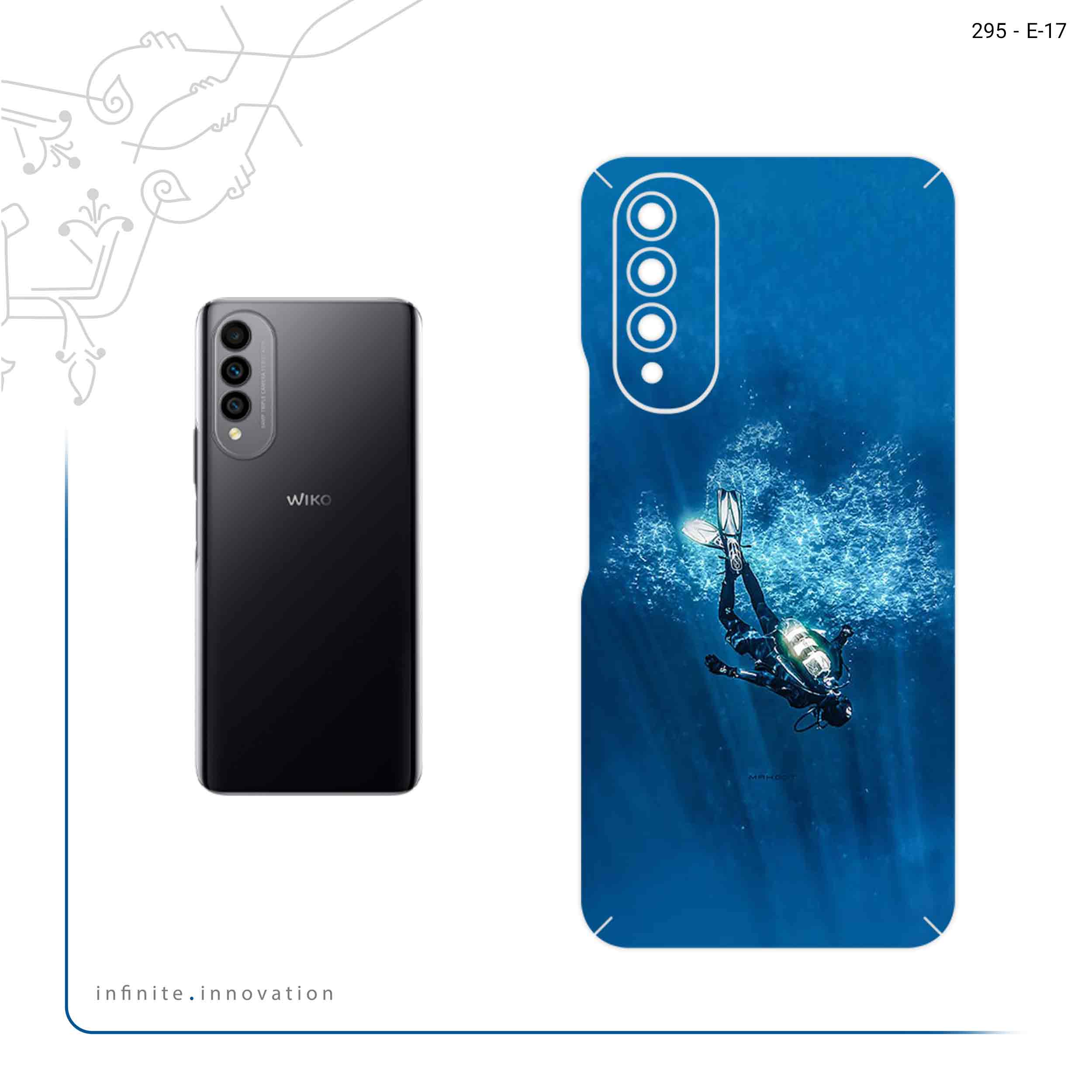 برچسب پوششی ماهوت مدل Scuba_Diving مناسب برای گوشی موبایل ویکو T50