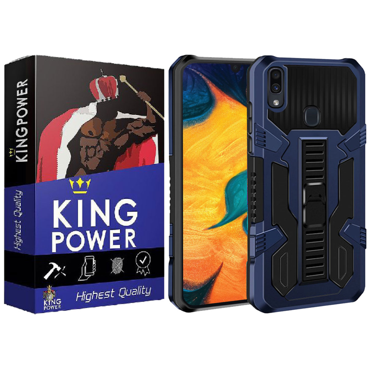 کاور کینگ پاور مدل Vangard مناسب برای گوشی موبایل سامسونگ Galaxy A20 / A30
