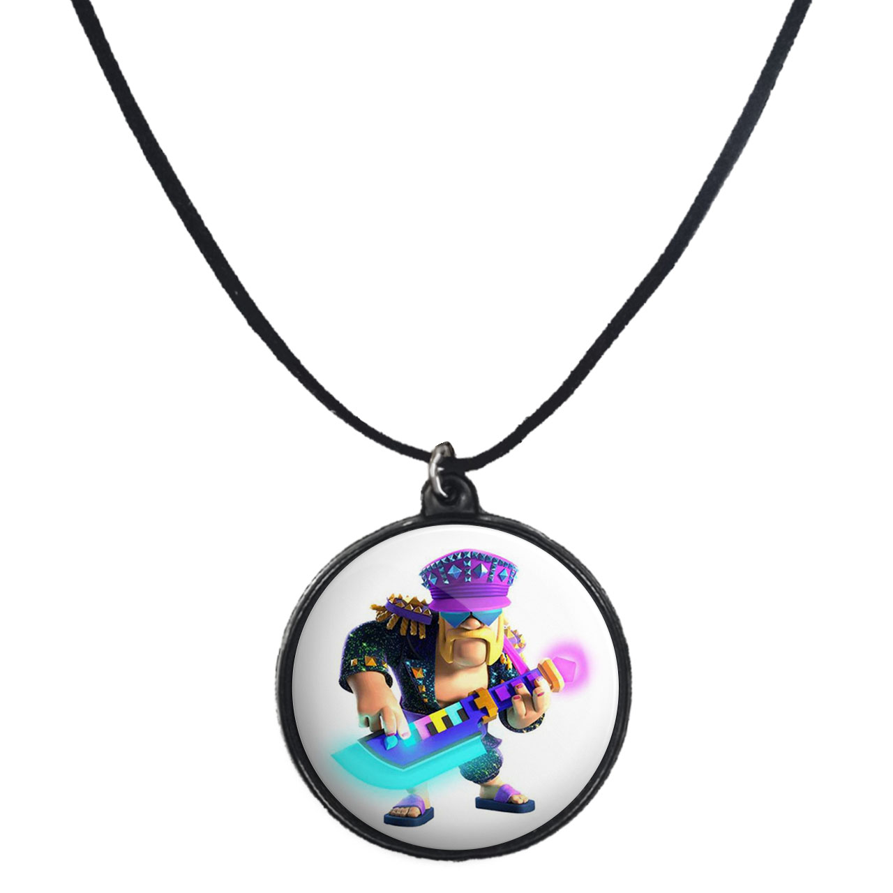 گردنبند پرمانه طرح clash کد pmb.26495 مدل دو طرفه