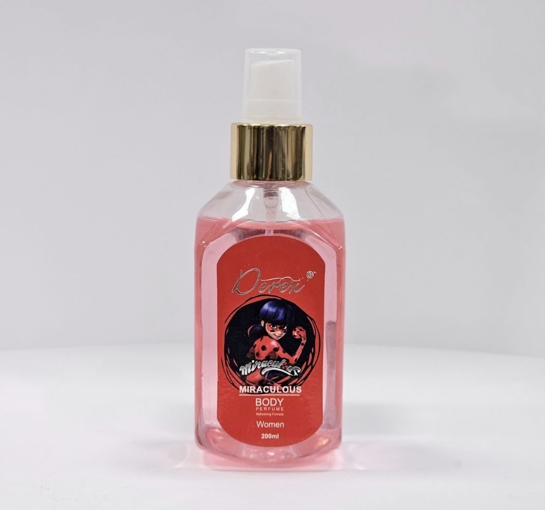 درکس بادی اسپلش کودک 200 میل MIRACULOUS قرمز Derex