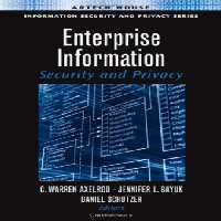 خرید و دانلود نسخه کامل کتاب Enterprise Information Security and Privacy
