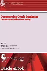 خرید و دانلود نسخه کامل کتاب Documenting Oracle Databases Complete Oracle Database Schema Auditing
