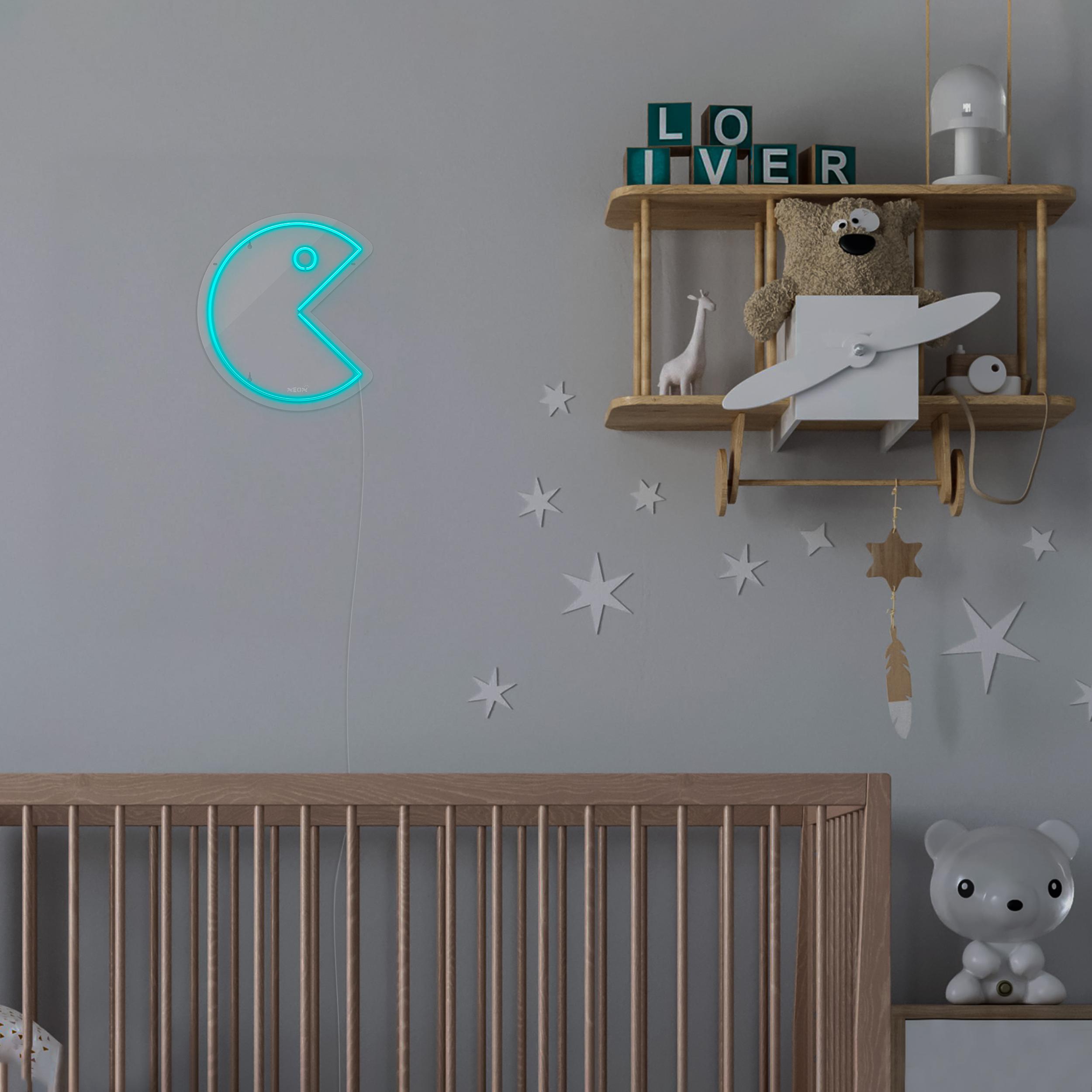 چراغ دیواری نئون دیزاین طرح Packman_TBL