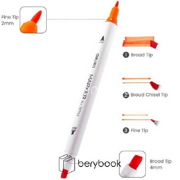 Deli / ماژیک راندو / 40 رنگ / هری پاتر / 70814