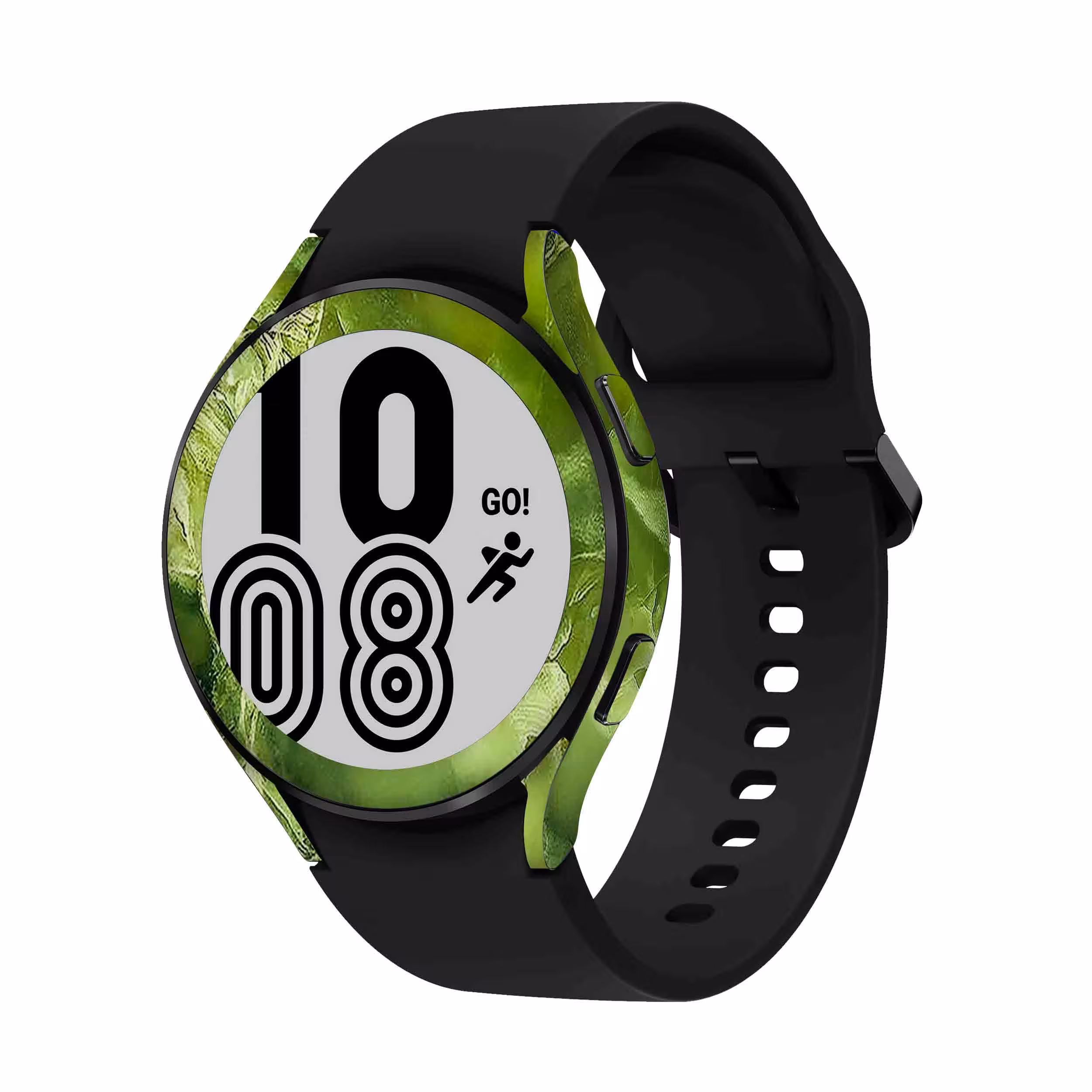 برچسب ماهوت طرح Green Crystal Marble مناسب برای ساعت هوشمند سامسونگ Watch4 44mm