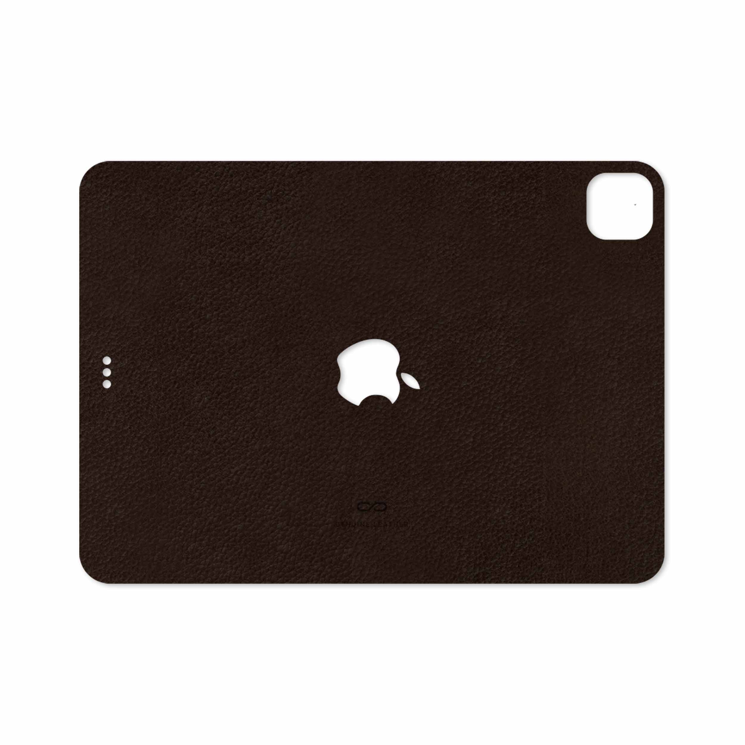 برچسب پوششی ماهوت مدل Dark-Brown-Leather مناسب برای تبلت اپل iPad Pro 11 (GEN 2) 2020 A2231