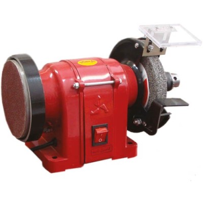 دستگاه سنگ سنباده 125 میلیمتر با سه نظام و صفحه سنباده محک DGD-125/2