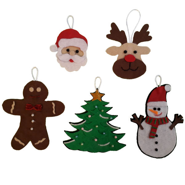 آویز تزئینی مدل CHR-5 مجموعه 5 عددی