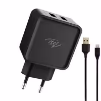 شارژر دیواری آیتل مدل ICE-42 به همراه کابل تبدیل MicroUSB