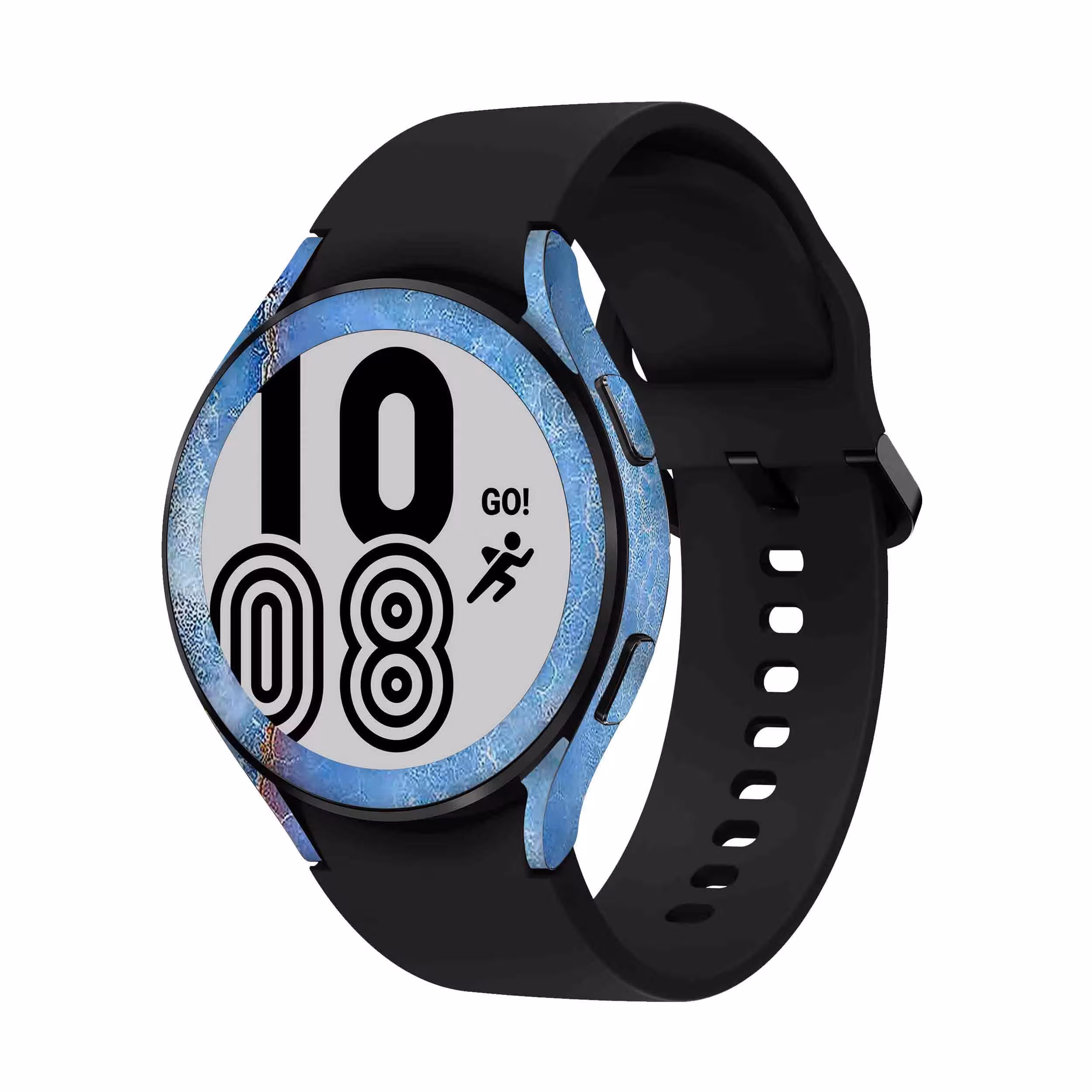 برچسب ماهوت طرح Blue Ocean Marble مناسب برای ساعت هوشمند سامسونگ Watch4 44mm