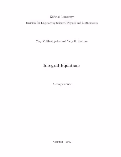 خرید و دانلود نسخه کامل کتاب Integral Equations: A compendium
