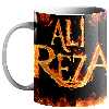 ماگ طرح اسم علی رضا کد 300