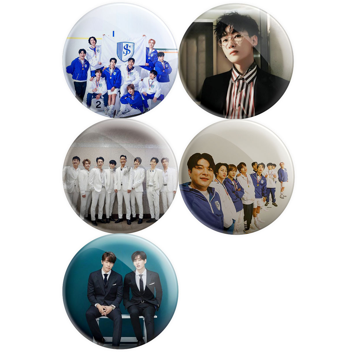 پیکسل پرمانه طرح super junior کد pmg5.9170 مجموعه 5 عددی