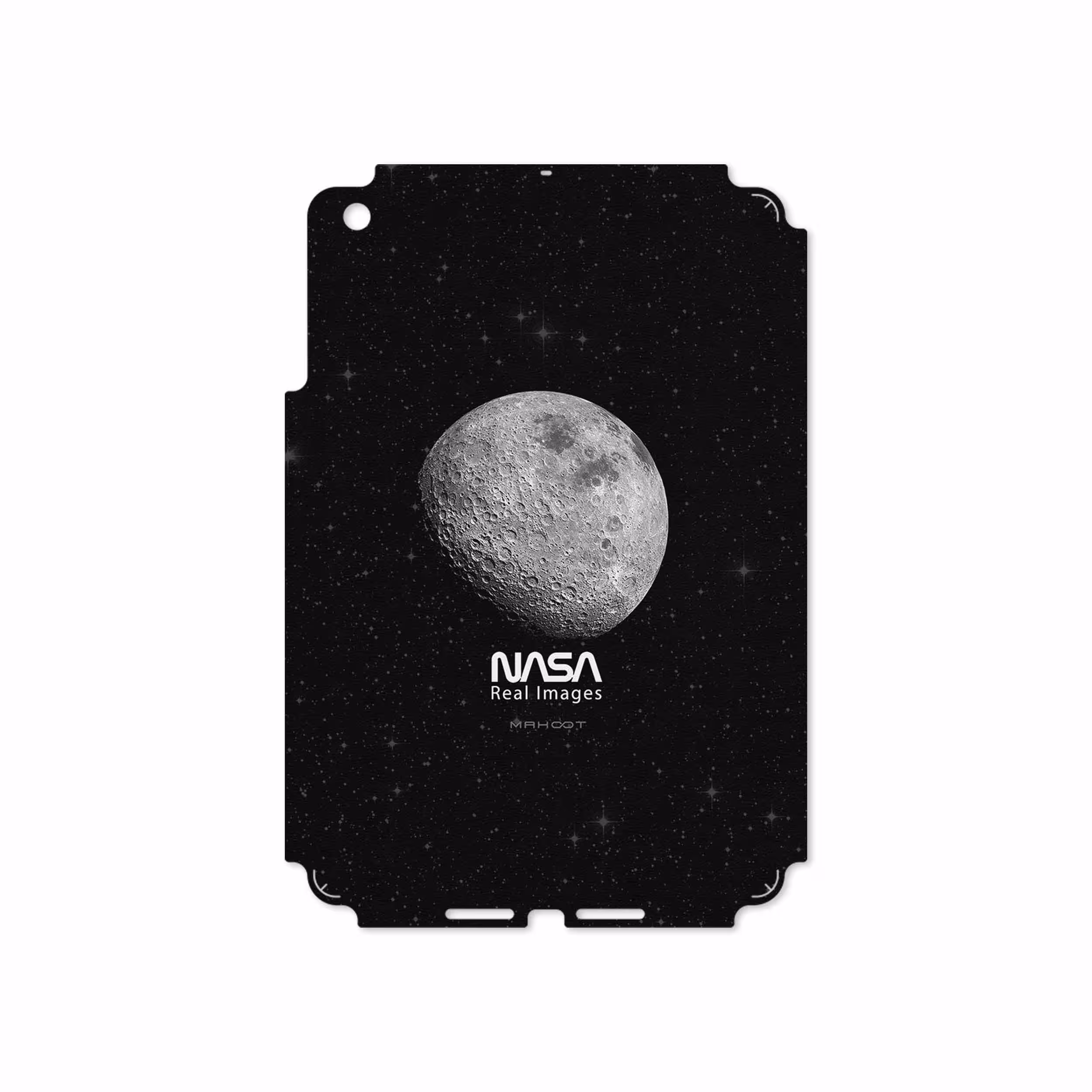 برچسب پوششی ماهوت مدل Moon-By-NASA مناسب برای تبلت اپل iPad mini 2012 A1455