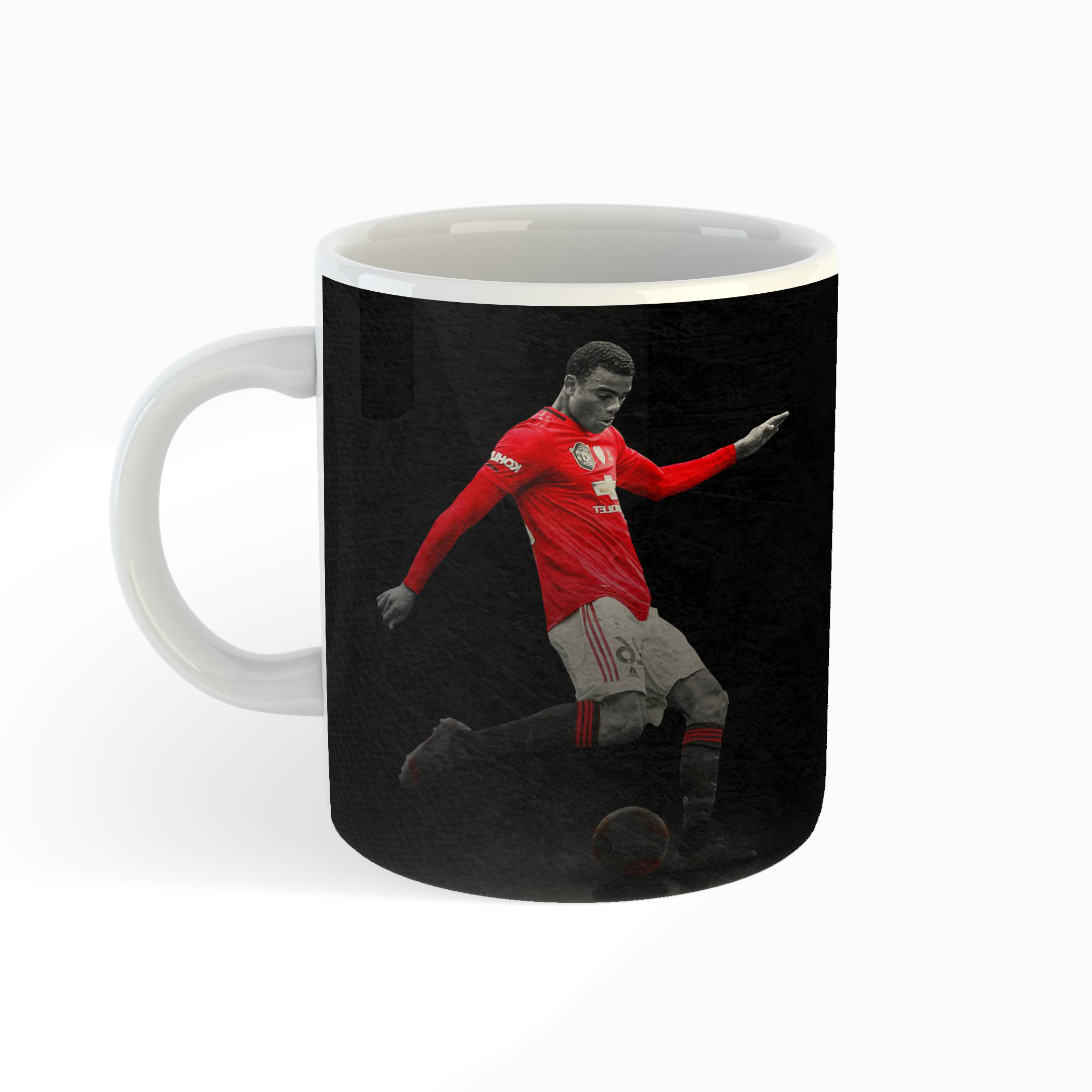 ماگ طرح میسن گرینوود مدل باشگاه فوتبال منچستر یونایتد کد 02