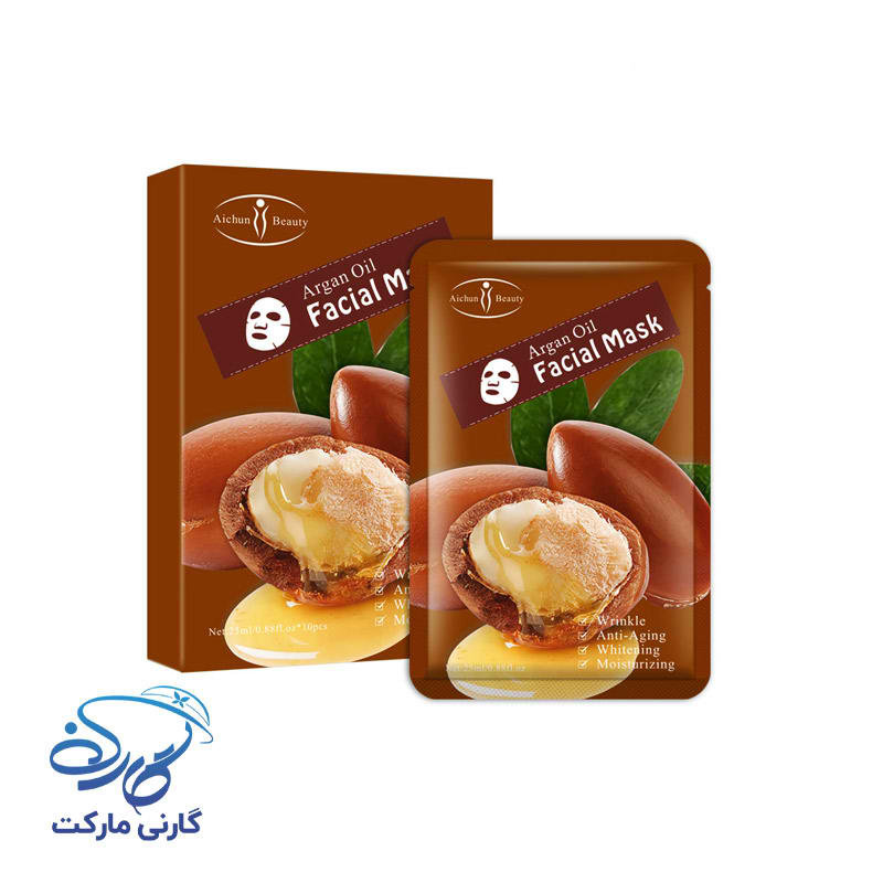 ماسک صورت ورقه ای ضد پیری آرگان آیچون بیوتی