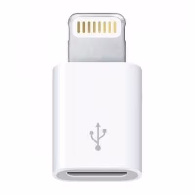 تبدیل micro USB به لایتنینگ مدل lightning adapter