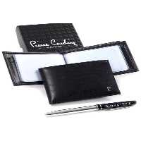 کیف پول مشکی مردانه جا کارتی چرمی 075 Pierre Cardin