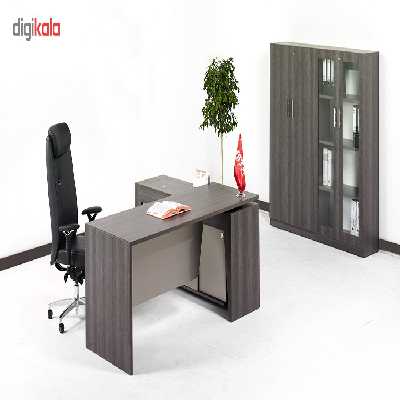 کمد اداری ایستا مدل ISG155 بلوطی تیره