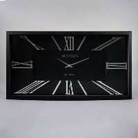 ساعت دیواری آرتمیس کد 2027 Black Silver مشکی نقره ای