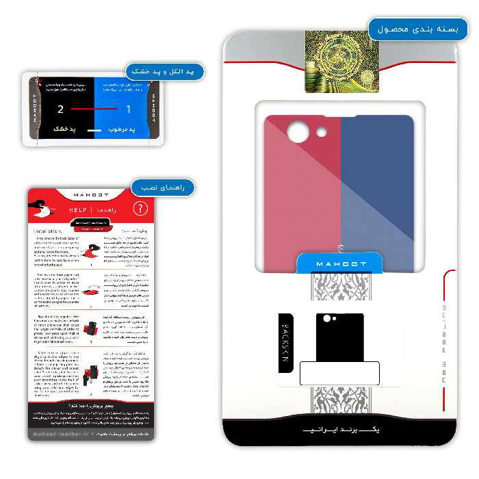 برچسب پوششی ماهوت مدل BARCELONA-FC-1 مناسب برای گوشی موبایل سونی Xperia Z1 Compact