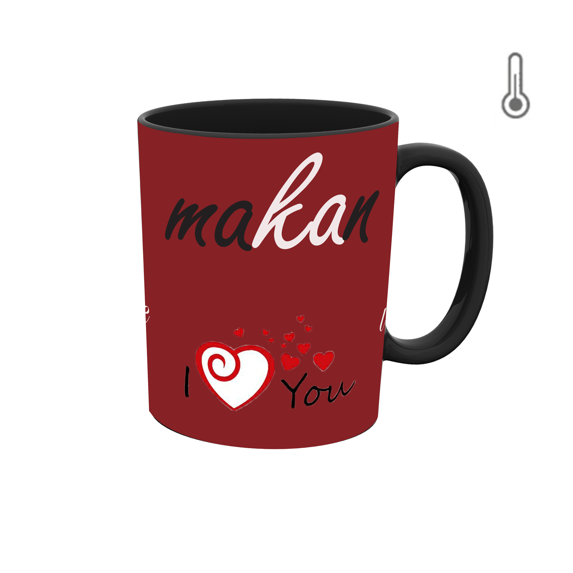 ماگ حرارتی طرح اسم ماکان