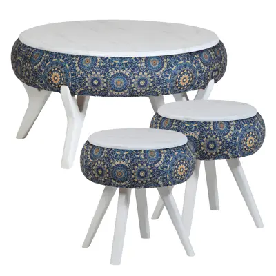 میز پذیرایی مدل  AK-91 مجموعه 3 عددی