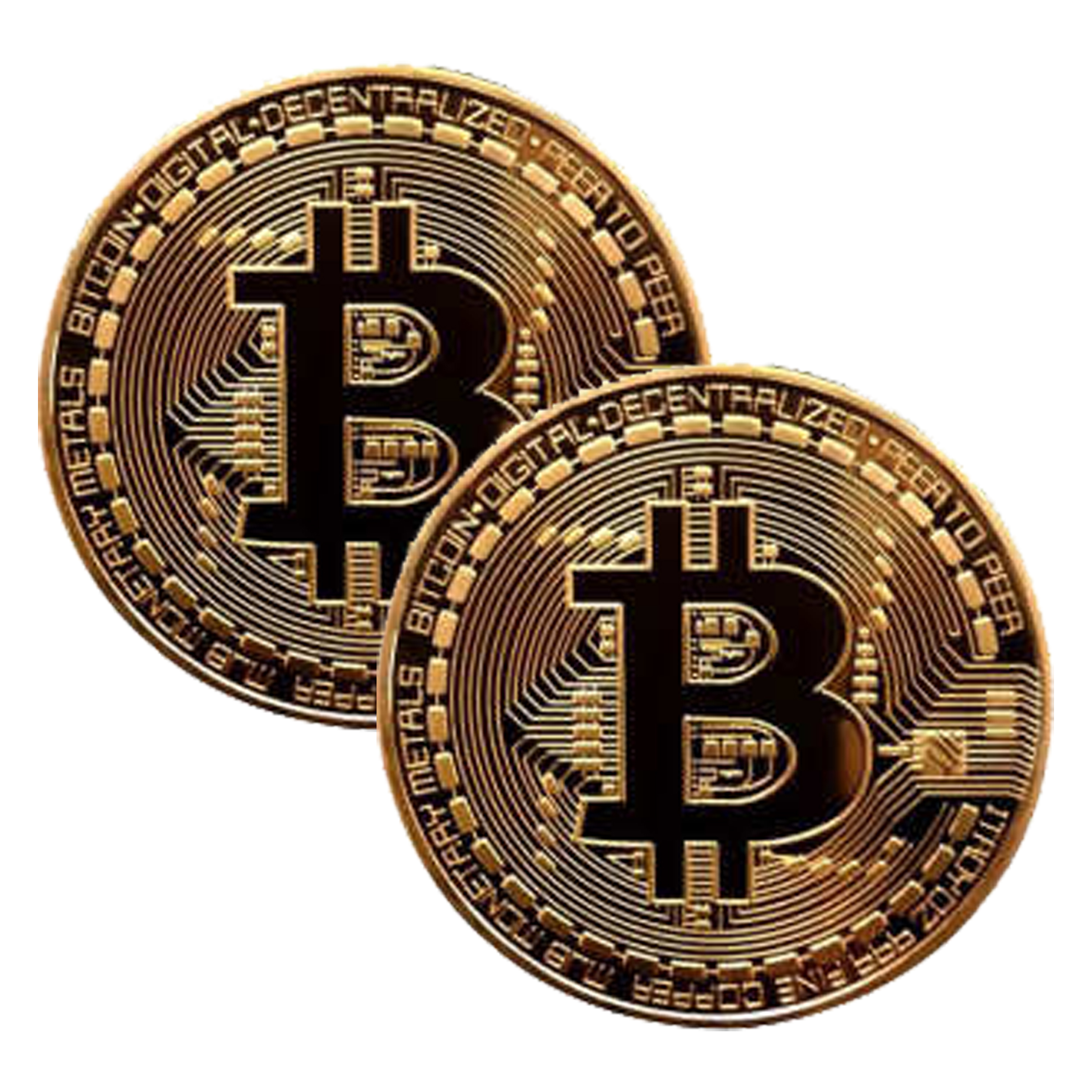 دکوری مدل سکه بیت کوین کد B2021 بسته 2 عددی