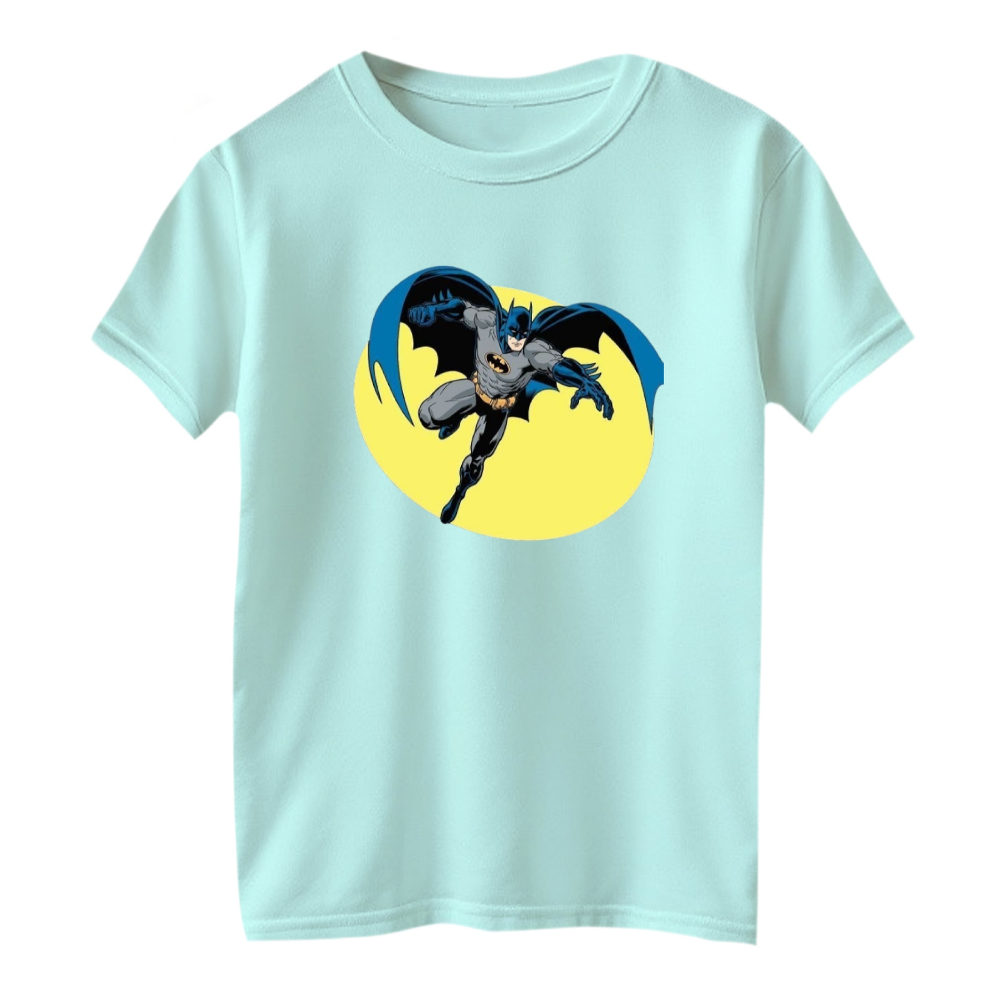 تی شرت آستین کوتاه بچگانه مدل بتمن کد 24 رنگ آبی روشن – 35