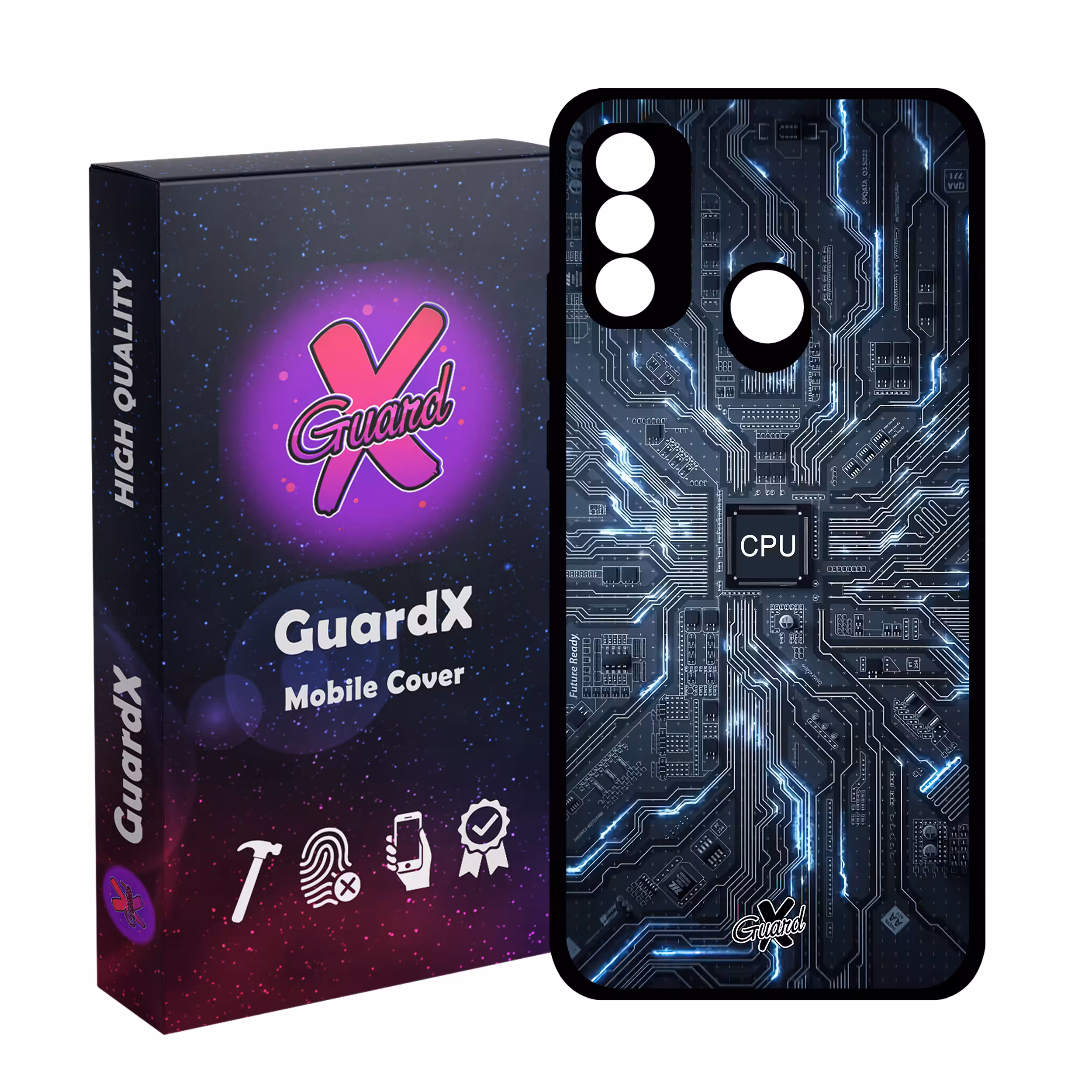 کاور گارد ایکس طرح CPU مدل Glass10504 مناسب برای گوشی موبایل هوآوی P Smart 2020