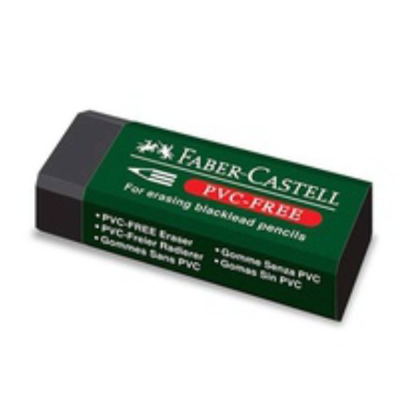 پاک کن بزرگ فابر کاستل ( Faber Castell ) مدل PVC Free مشکی -