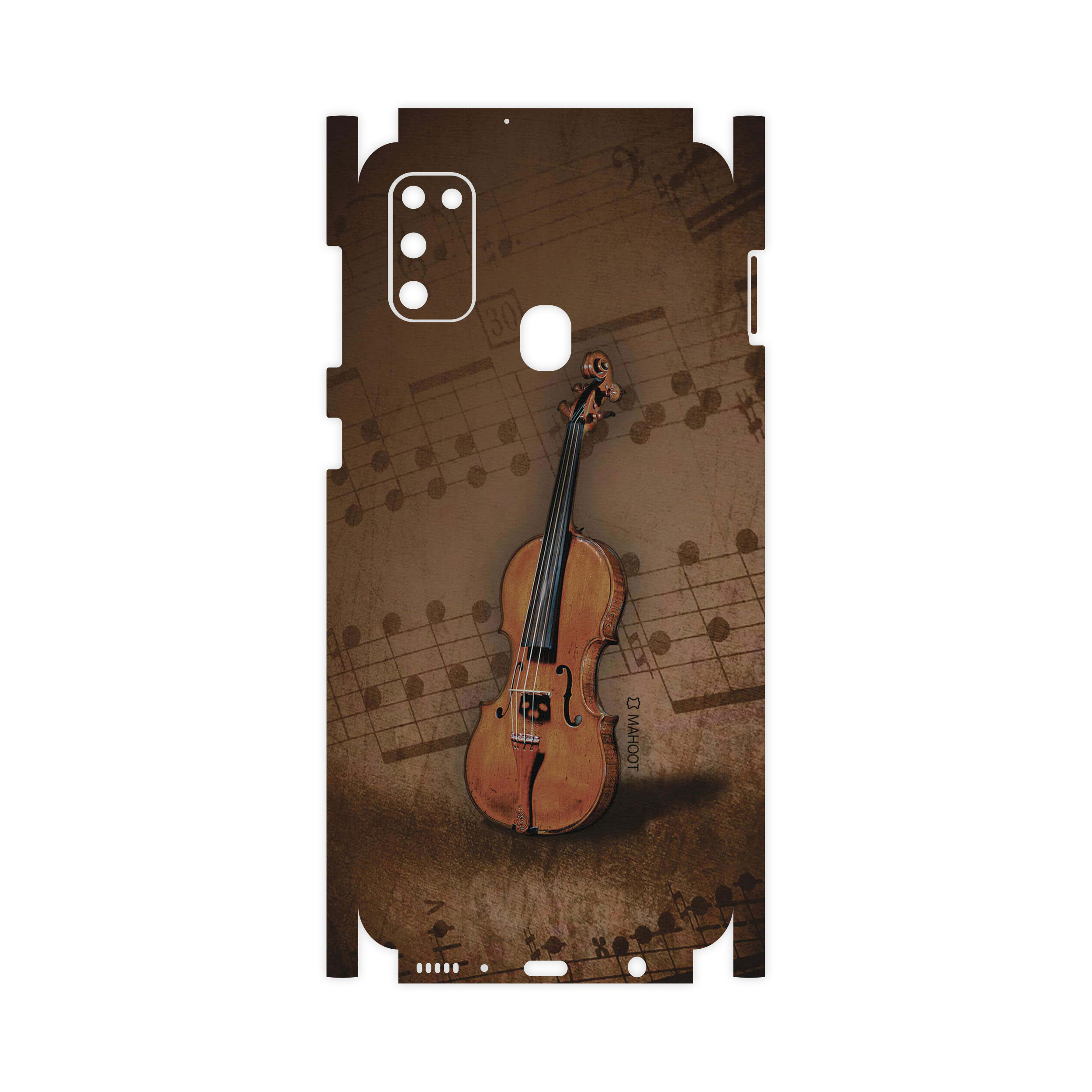 برچسب پوششی ماهوت مدل Violin-Instrument-FullSkin مناسب برای گوشی موبایل سامسونگ Galaxy M21