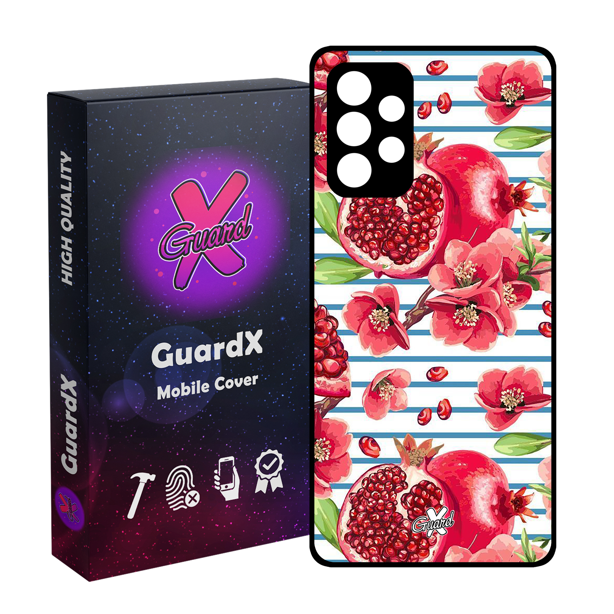 کاور گارد ایکس طرح انار مدل Glass10396 مناسب برای گوشی موبایل سامسونگ Galaxy A32 5G