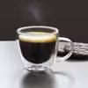 فنجان مدل دوجداره دسته دار کد ۹۰ بسته ۲ عددی