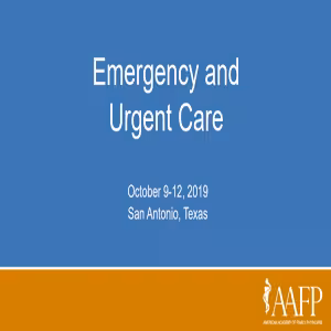 AAFP Emergency &amp; Urgent Care Livestream 2019 at 50€ - کتاب پزشکی بهار