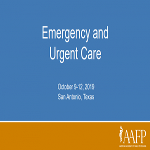 AAFP Emergency & Urgent Care Livestream 2019 at 50€ - کتاب پزشکی بهار