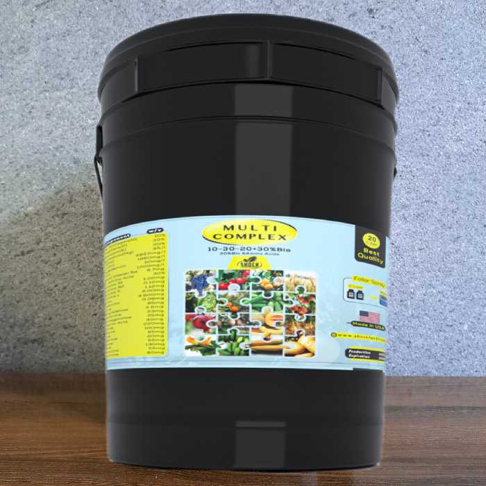 کود مولتی کمپلکس شوک آمریکایی اصل مایع 20 لیتری کود کامل گیاهان