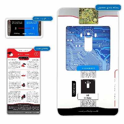 برچسب پوششی ماهوت مدل Blue Printed Circuit Board مناسب برای گوشی موبایل ال جی G4 Stylus