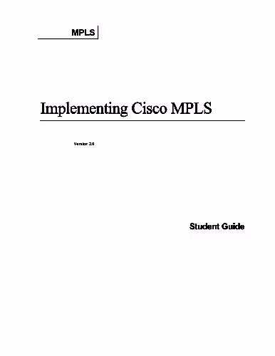 خرید و دانلود نسخه کامل کتاب KnowledgeNet Implementing Cisco MPLS (MPLS) 2 0 Student Guide