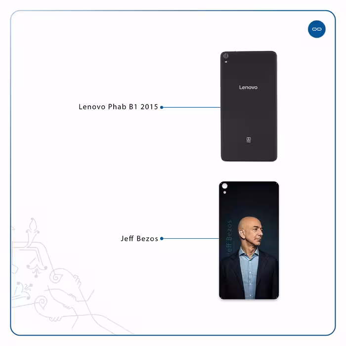 برچسب پوششی ماهوت مدل Jeff Bezos مناسب برای تبلت لنوو Phab B1 2015