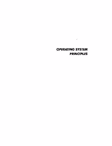 خرید و دانلود نسخه کامل کتاب Operating System Principles