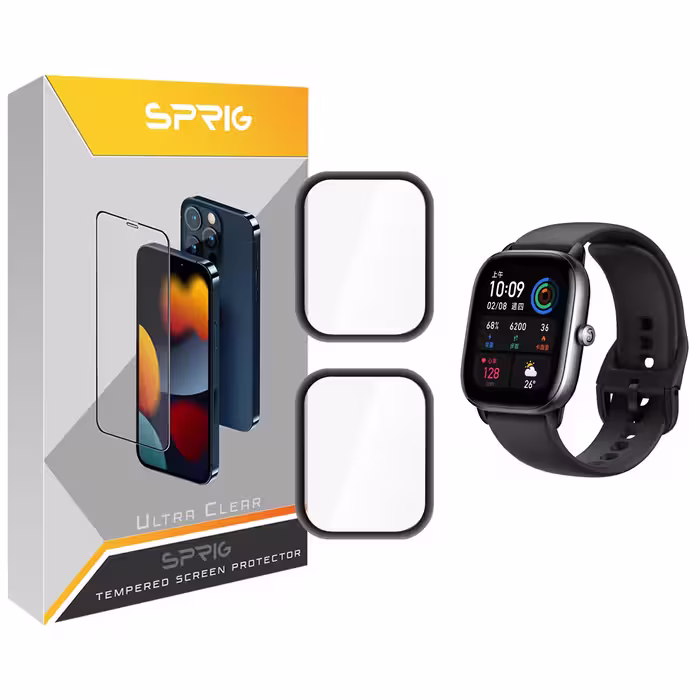 محافظ صفحه نمایش نانو اسپریگ مدل SPG مناسب برای ساعت هوشمند امیزفیت GTS 4 Mini بسته دو عددی