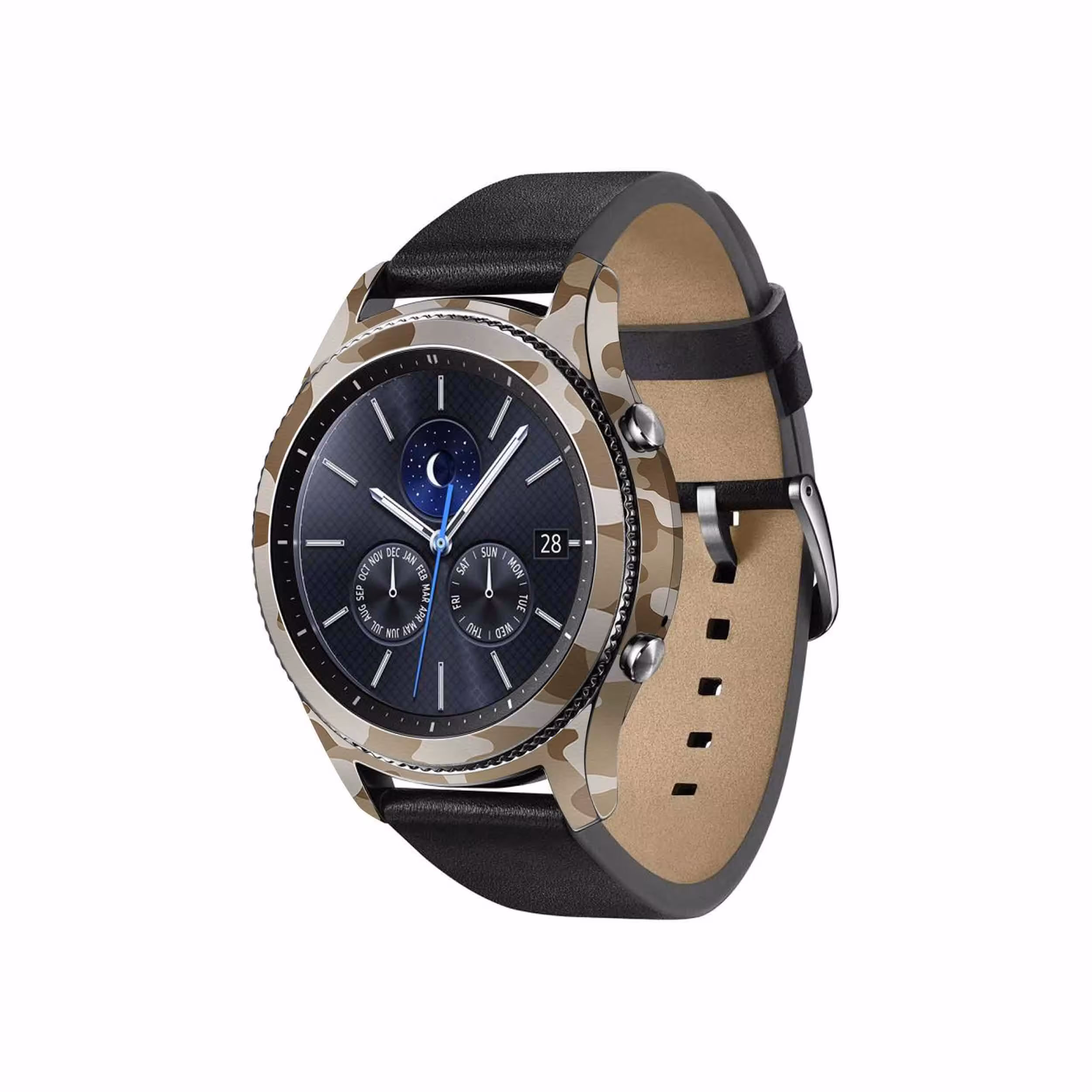 برچسب ماهوت طرح Army-Desert مناسب برای ساعت هوشمند سامسونگ Galaxy Gear S3 Classic