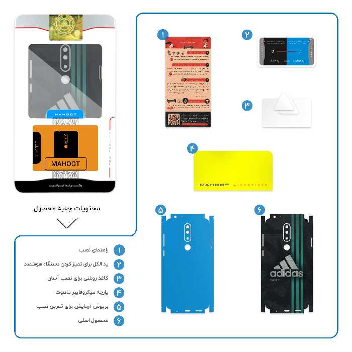 برچسب پوششی ماهوت مدل dds-FullSkin مناسب برای گوشی موبایل نوکیا 5.1 Plus