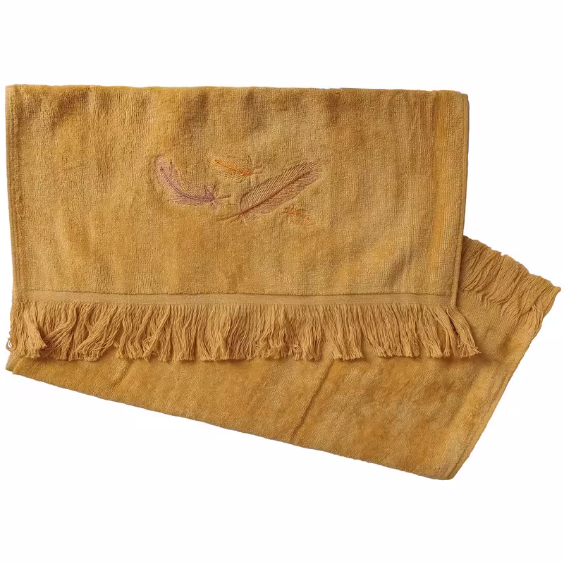 حوله دستی ایران حوله مدل Feather سایز 38x70 سانتی متر